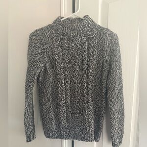 Land’s End Cable Knit Sweater XS Cottage Core Cotton Sweater